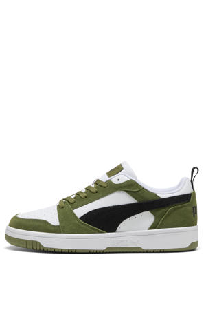 Rebound V6 suede sneakers olijfgroen/zwart