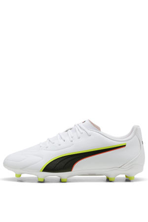 King 20 Play senior voetbalschoenen wit/geel