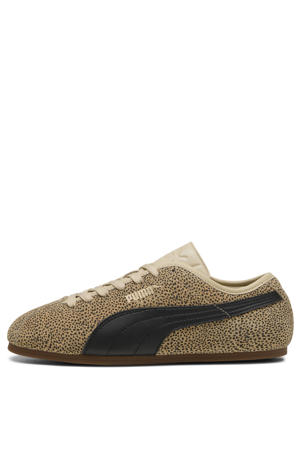 Tackle Topcat suede sneakers met stippen zand/zwart
