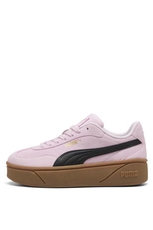 Club II Era Platform suede sneakers lichtroze/zwart
