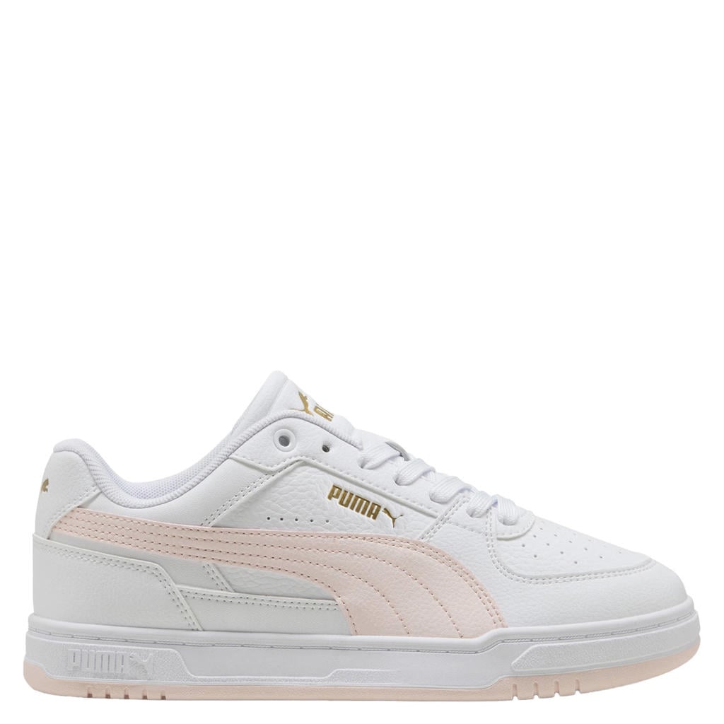 Witte unisex Puma Caven III sneakers van imitatieleer/voering: mesh/voetbed: eva met veters