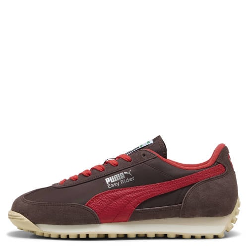 Puma Easy Rider suede leren sneakers Vintage bruin/rood afbeelding
