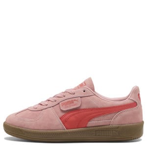Palermo leren sneakers roze/rood