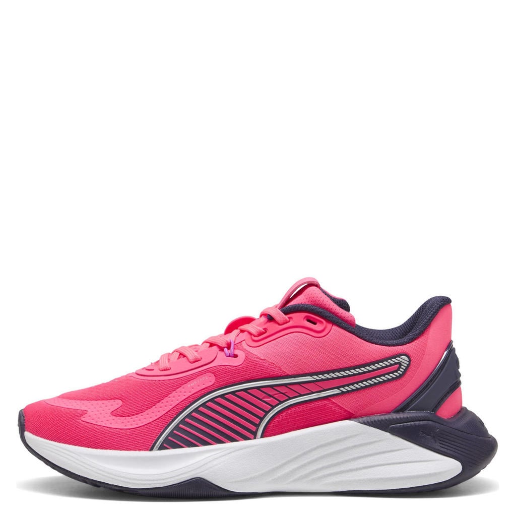 Roze en paarse dames Puma PWR Hybrid fitness schoenen van mesh-pu/voering: mesh/voetbed: eva met veters