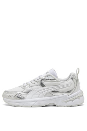 Milenio Tech 2000 mesh sneakers wit/zilver