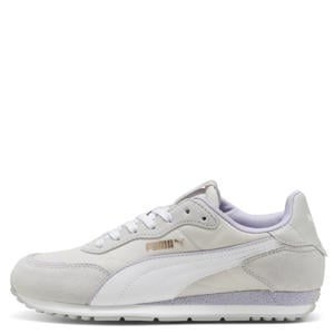 St Miler Rose mesh leren sneakers lichtgrijs/lila