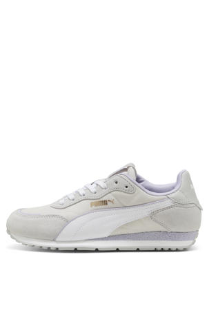 St Miler Rose mesh leren sneakers lichtgrijs/lila