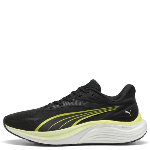 Puma Electrify Nitro mesh hardloopschoenen 4 zwart/lichtgroen afbeelding