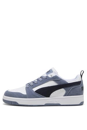 Rebound V6 suede sneakers grijsblauw/wit