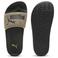 Puma Leadcat 2.0 leren slippers met stippen beige/zwart