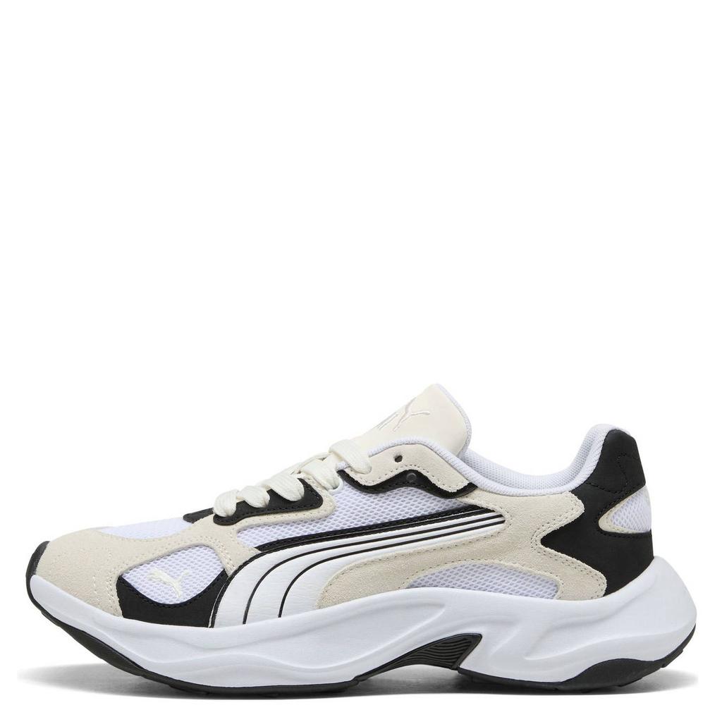 Wit, beige en zwarte dames Puma Insphere Muse sneakers van mesh/voering: mesh/voetbed: eva met veters