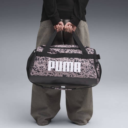 Puma sporttas dierenprint zand/zwart afbeelding