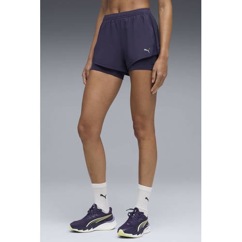 Puma sportshort Run Velocity 2in1 3'' donkerpaars afbeelding
