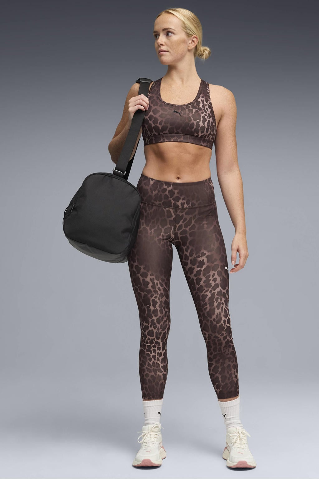 Puma sport-bh medium support panterprint