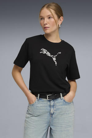 T-shirt zwart