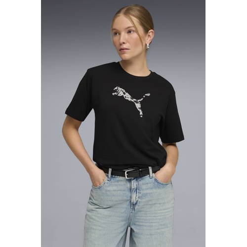 Puma T-shirt zwart afbeelding