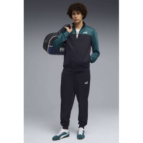 Puma trainingspak zwart/ groen afbeelding