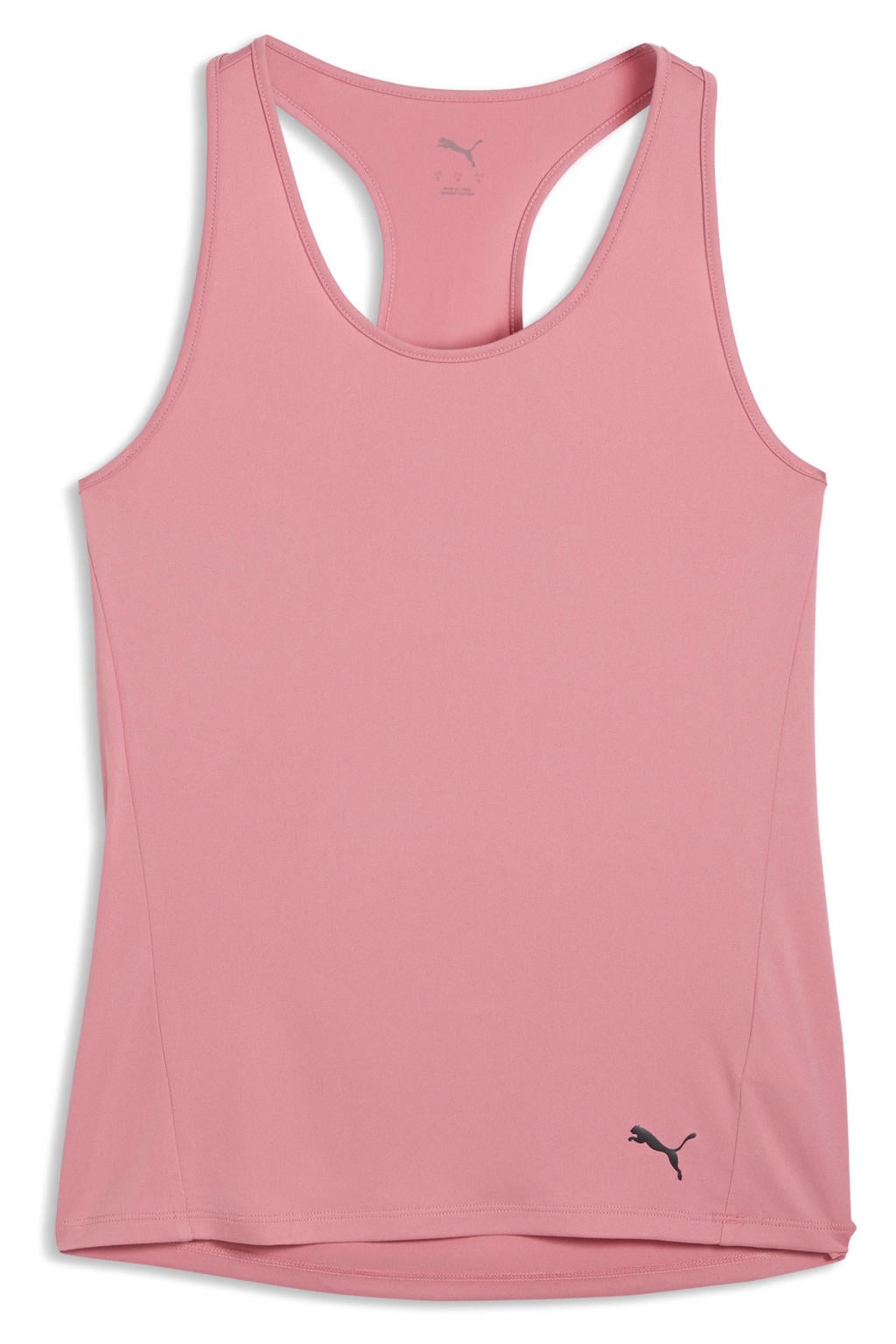 Roze dames Puma sporttop van polyester met ronde hals