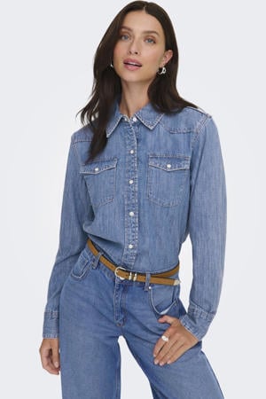 denim blouse medium blue denim