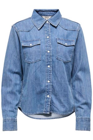 denim blouse medium blue denim