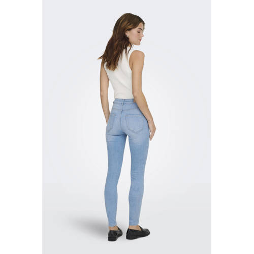 ONLY high waist skinny jeans light blue denim afbeelding