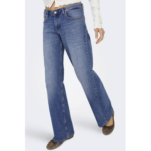 ONLY straight leg jeans medium blue denim afbeelding