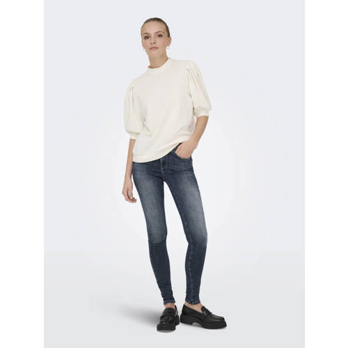 ONLY skinny jeans dark blue denim afbeelding