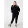 MS Mode tapered high waist casual broek zwart