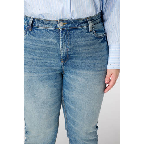 MS Mode slim fit jeans medium blue denim afbeelding