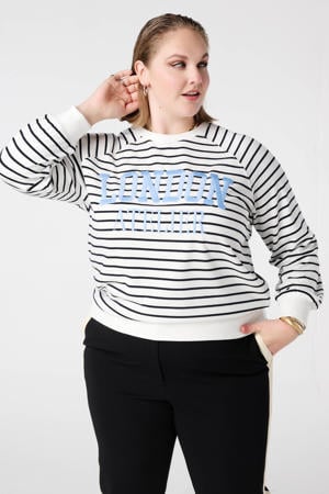 gestreepte sweater wit