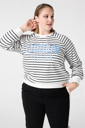gestreepte sweater wit