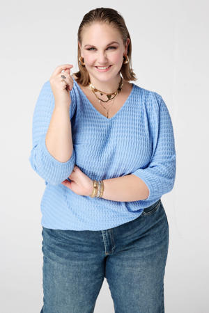 blousetop blauw