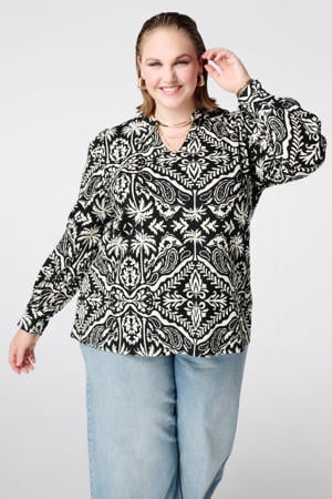 blousetop zwart