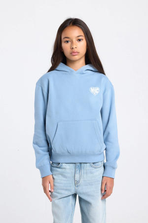 hoodie met backprint blauw