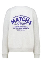 thumbnail: America Today sweater met backprint grijs