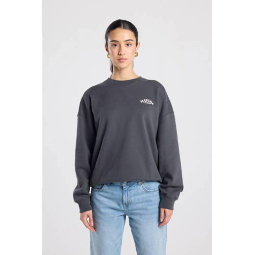 America Today sweater met backprint grijs afbeelding