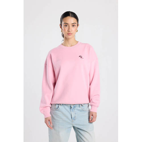 America Today sweater met backprint roze afbeelding