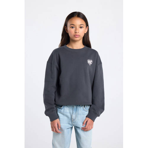 America Today sweater met backprint grijs afbeelding