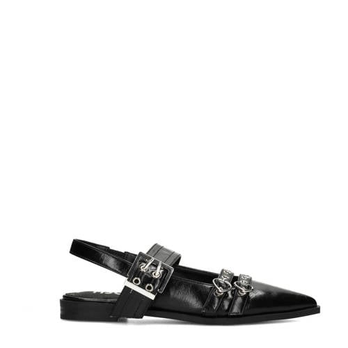 POSH by Poelman slingback loafers zwart afbeelding