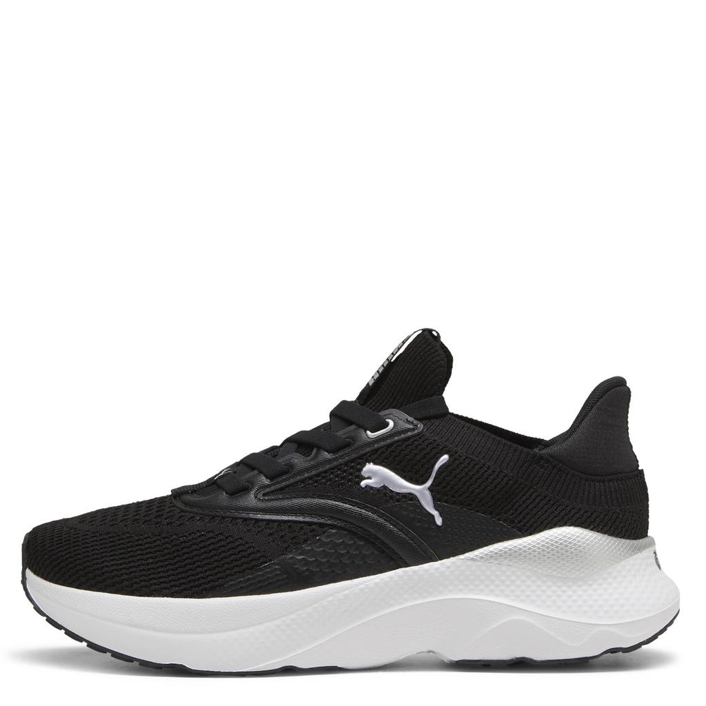 Zwarte dames Puma Softride Mayve hardloopschoenen van mesh-pu/voering: mesh/voetbed: eva met veters