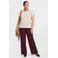 GREAT LOOKS wide leg broek bordeauxrood