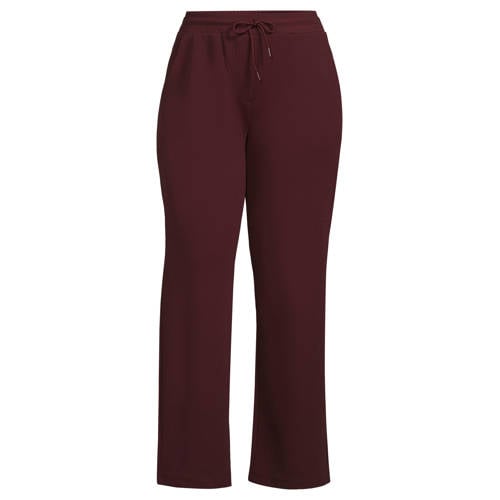 GREAT LOOKS wide leg broek bordeauxrood afbeelding
