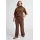 GREAT LOOKS wide leg broek bruin