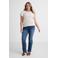 GREAT LOOKS broderie top met ruches off-white