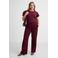 GREAT LOOKS broderie top met ruches bordeauxrood