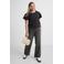 GREAT LOOKS broderie top met ruches zwart