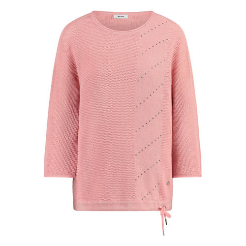 gardeur pullover lichtroze gebreid afbeelding