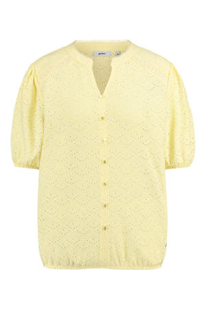 blouse broderie geel