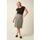 King Louie gestreepte midi rok multi