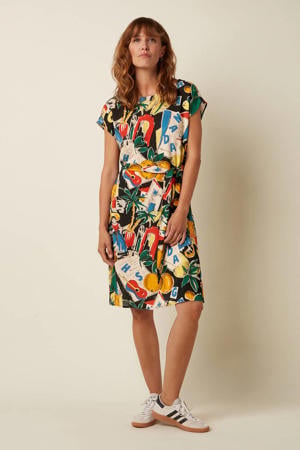 midi jurk multi